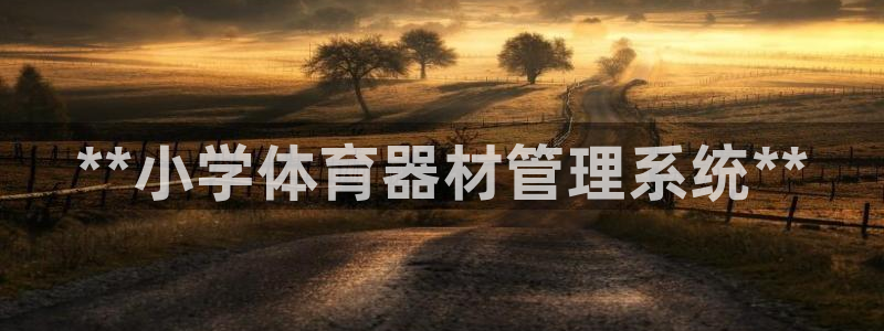 极悦娱乐会被骗吗安全吗：**小学体育器材管理系统**