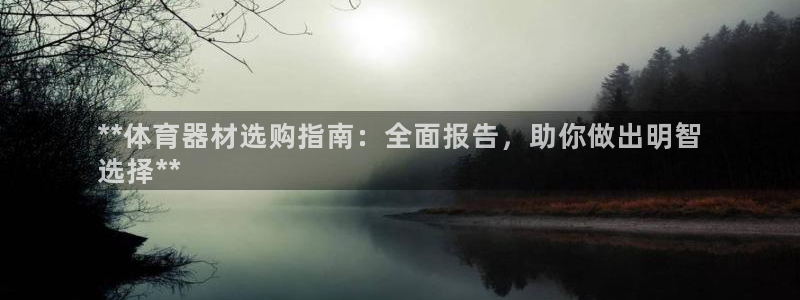 极悦平台城7O777：**体育器材选购指南：全面报告