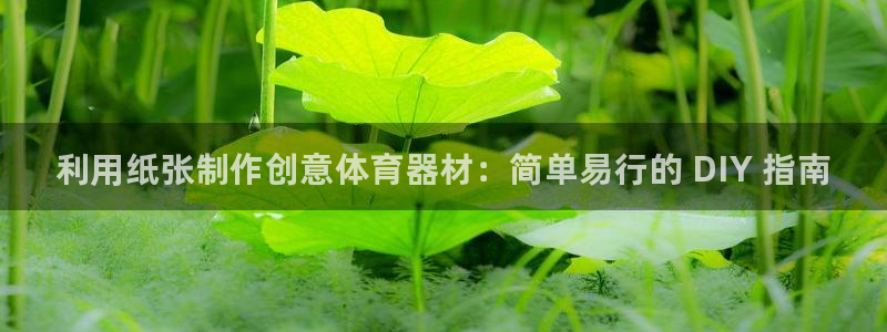 极悦平台app安全吗是真的吗：利用纸张制作创意体育器